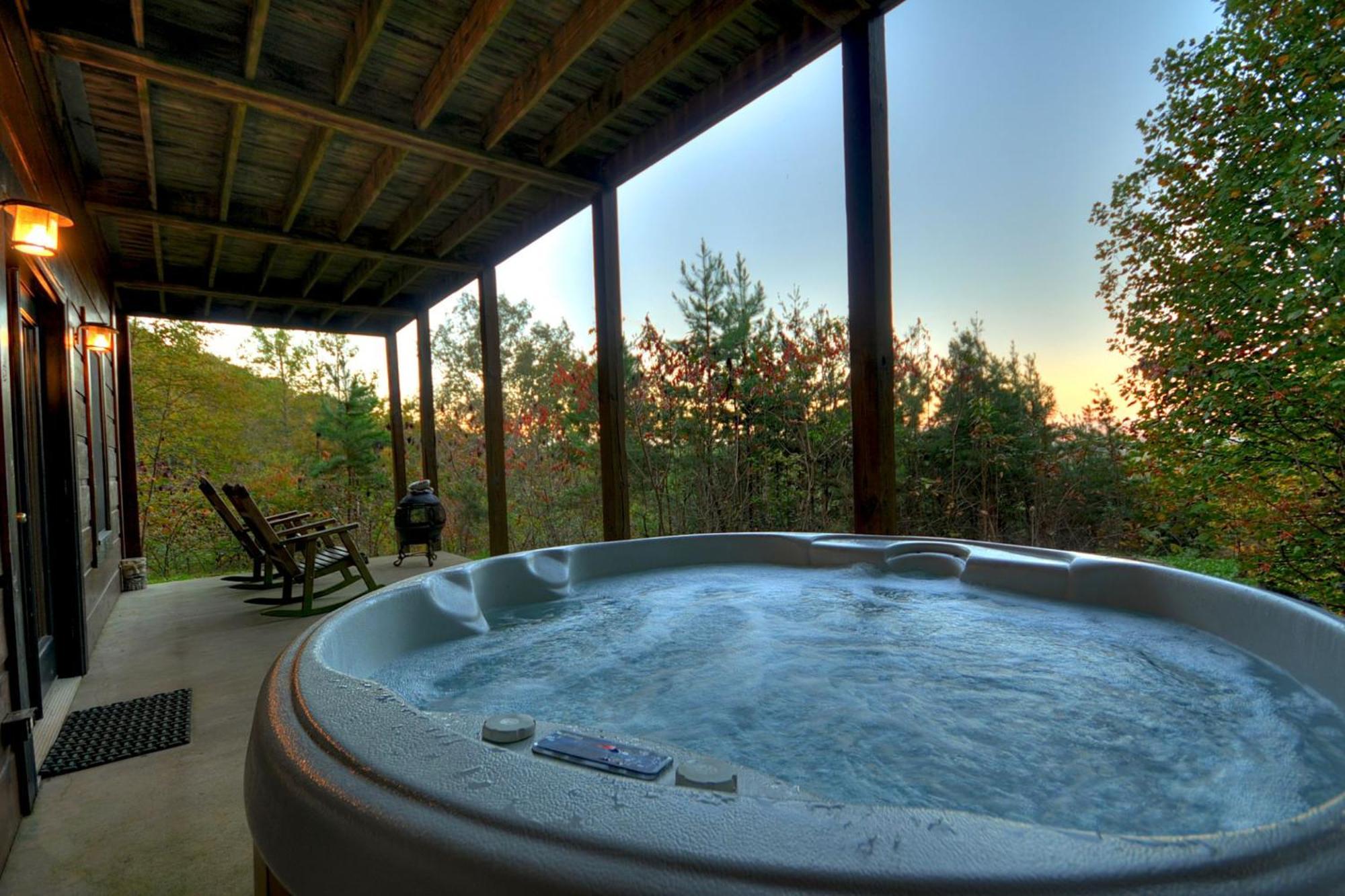The View Sweeping Mountain Views Gas Fireplace Game Room Hot Tub Blue Ridge Eksteriør bilde